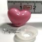Preview: Sicherheitsnase Herzform aus Plastik rosè, 18x16mm
